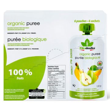 Purée biologique - Poires et bananes