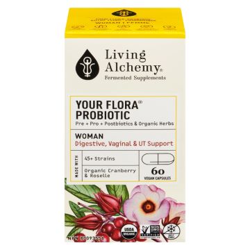 Organic Your Flora® Probiotic Woman - Digestive, Vaginal & UT Balance