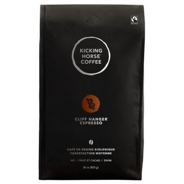 Organic fair trade coffee -  Cliff Hanger Espresso Beans