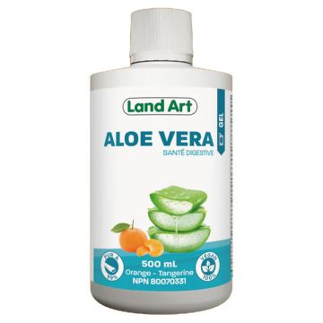 Gel buvable d'aloe vera - Orange-tangerine