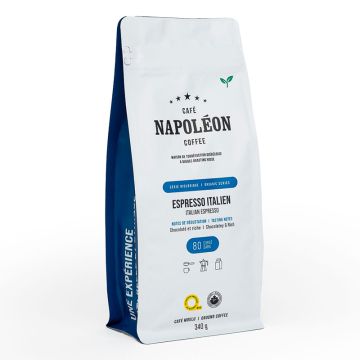 Fair Trade Organic Ground Bodied Italian Espresso - 100% Arabica