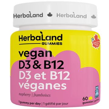 D3 et B12 végétaliens framboises - Santé immunitaire