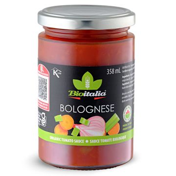 Organic tomato sauce - Vegetarian bolognese