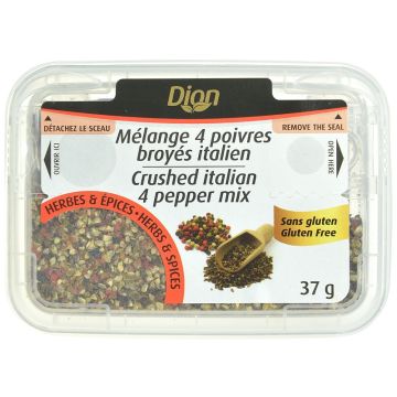 Mélange 3 poivres broyés italien sans gluten