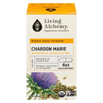 Chardon-marie fermenté biologique 100 mg - Revitalise et renforce le foie