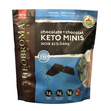Mini bâton chocolat noir 85% cacao kéto biologique équitable