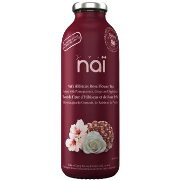 Hibiscus Rose Flower Tea - Infused with Pomegranate, Grape and Apple juices