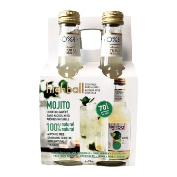 Alcohol-free sparkling cocktail - Mojito (Pack of 4 bottles)