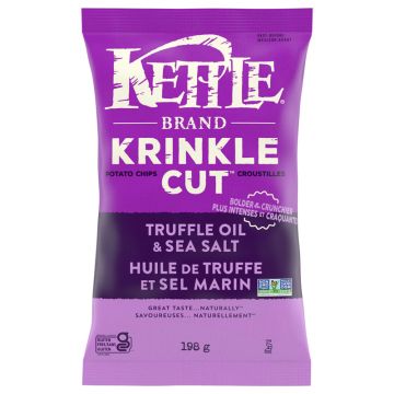 Croustilles Krinkle cut -  Huile de truffe et sel marin