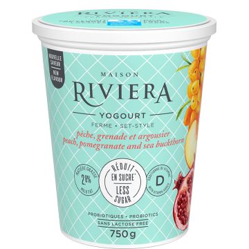 2.8% Pomegranate Sea Buckthorn Lactose-free Set-style Yogurt 