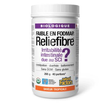 Reliefibre biologique saveur tropical poudre 40 portions - Digestion