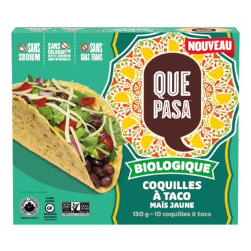 Organic taco shell - Yellow corn