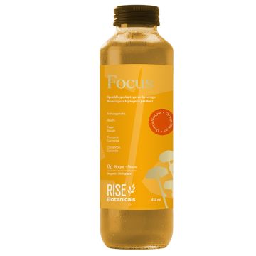 Organic Sparkling Adaptogenic Beverage Focus Mango Orange 