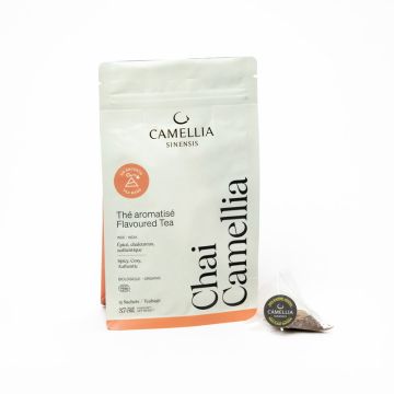 Thé aromatisé biologique - Chai Camellia en sachets