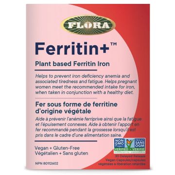 Ferritin+ Fer sous forme de ferritin d'origine végétale