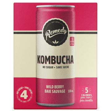 Kombucha Baie sauvage sans sucre biologique