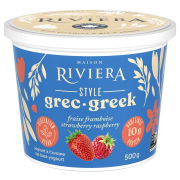 Strawberry Raspberry Vegan Greek-style Oat Delight Proteins 11 g