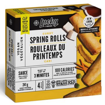 Vegetarian spring rolls - Curry