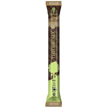 Bâton chocolat noir 72% éclats d'érable biologique équitable