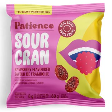 Bonbon Sour Cran aux canneberges - Saveur de framboise surette
