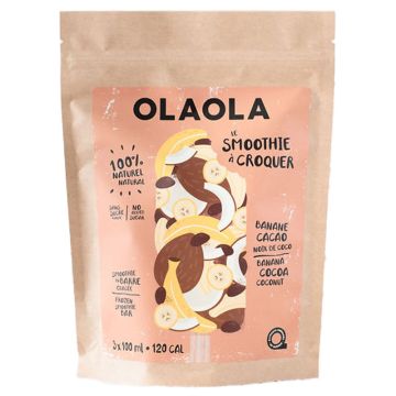 Smoothie à croquer -  Banane cacao et noix de coco