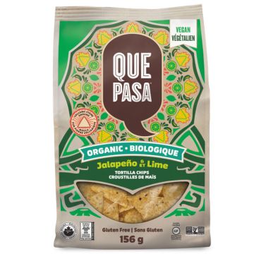 Organic tortilla chips - Jalapeño & lime