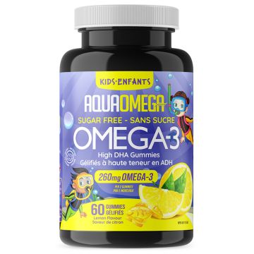 Omega-3 High DHA for Kids 260 mg Sugar Free Lemon - Fatty Acids