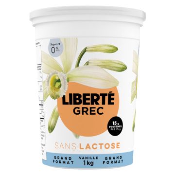 0%  Vanilla Lactose-free Greek Yogurt