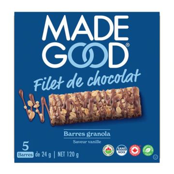 Organic granola bars - Vanilla and chocolate drizzle