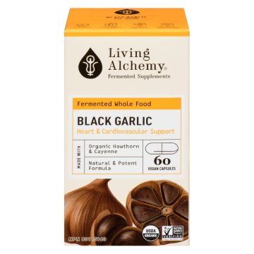 Organic Fermented Black Garlic 250 mg - Heart & Circulation Support
