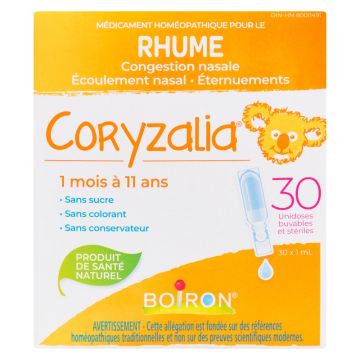 Coryzalia 1 month to 11 years - Colds
