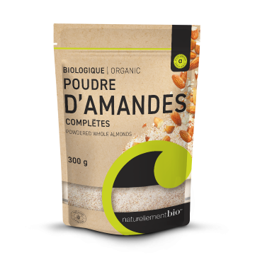 Poudre d'amandes complètes biologique