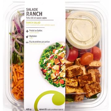 Ranch Salad - Roasted Tofu and Cashew Sauce