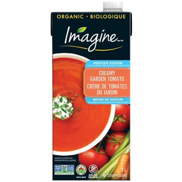 Crème de tomates du jardin faible en sodium biologique