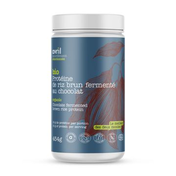 Protéine de riz brun fermenté biologique chocolat 10 portions