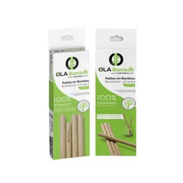 Bamboo Straws x12