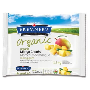 Organic frozen fruits  -  Mango chunks
