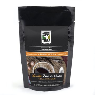 Sustainable Flavoured Filtre Ground Coffee - Vanilla Nut and Cream 65 g
