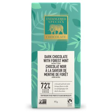 Chocolat noir à la saveur de menthe de forêt