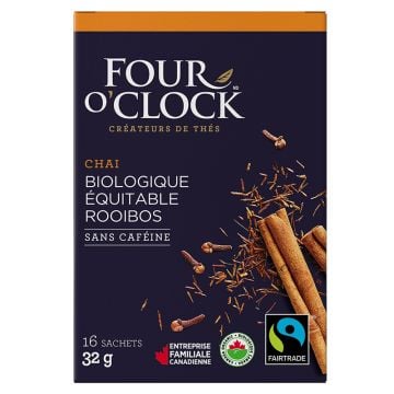 Rooibos chaï sans caféine biologique équitable