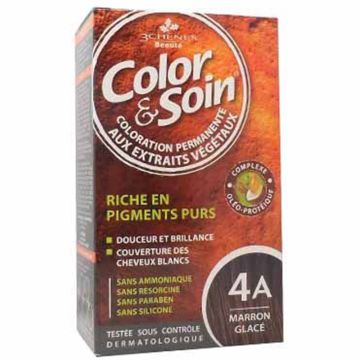 Natural hair coloration - 4A Marron glacé