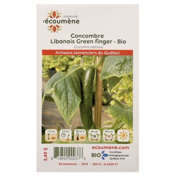 Légumes biologiques - Concombre libanais green finger  