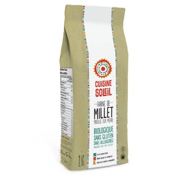 Farine biologique - Millet moulue sur pierre