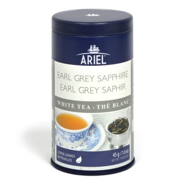 Thé blanc en feuilles - Earl Grey Saphir
