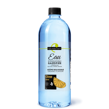 Carbonated Natural Spring Water Lemon Organic Flavour