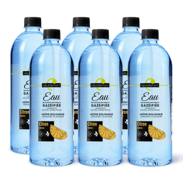 Organic Carbonated Spring Water Lemon Flavor