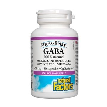 100% Natural Gaba 250 mg Stress-Relax - Anxiety and Relaxation