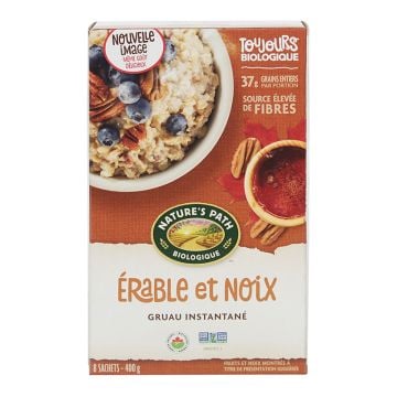 Gruau biologique instantané - Érable et noix