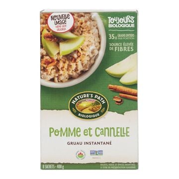 Gruau biologique instantané - Pomme et cannelle