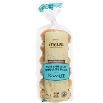 Organic Kamut Hamburger Bread